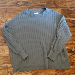 aerie Plush Heather Gray Pullover Sweater